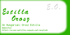 estilla orosz business card